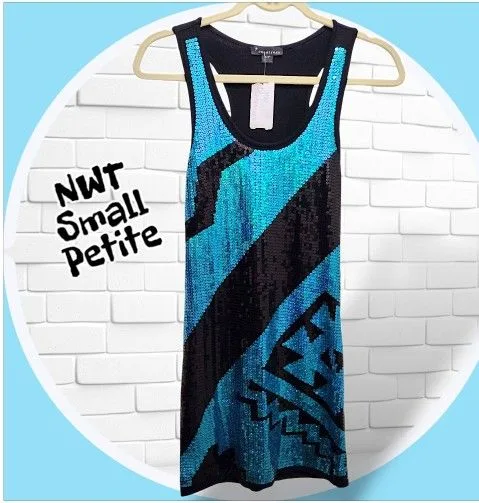 NWT Small Petite Sequin Dress thumbnail