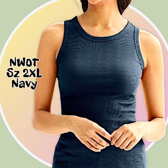 NWOT Ribbed Crewneck Tank Top Various Colors (PPE) Bundle