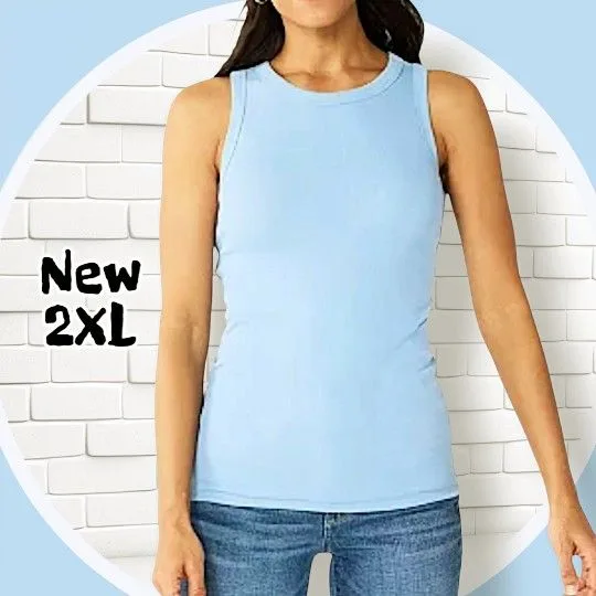 NWOT Ribbed Crewneck Tank Top Various Colors (PPE) Bundle & Save thumbnail