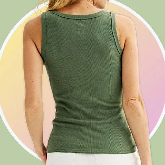 NWOT Ribbed Crewneck Olive Green Bundle & Save image indicator(5)