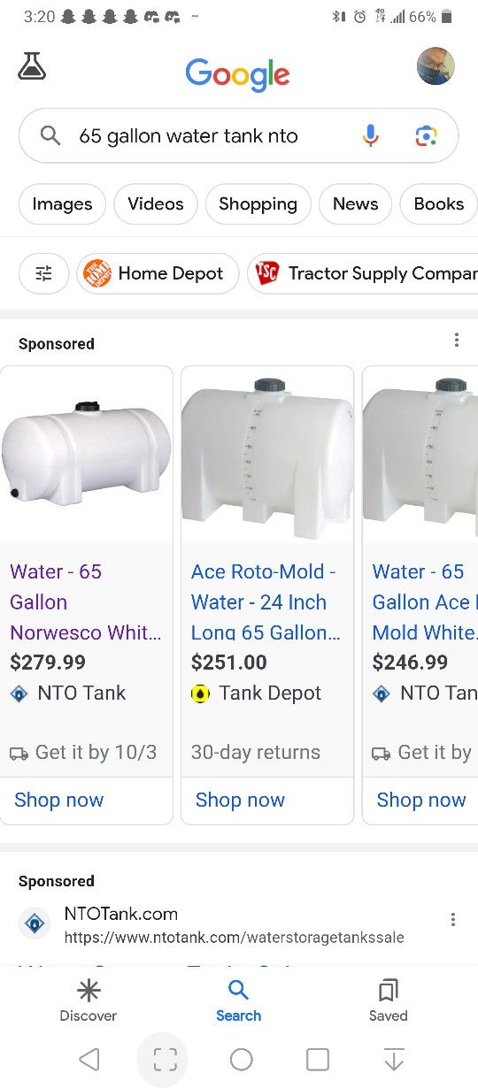 Ace Roto Mold 65 Gal Water Seal Coat Tank - photo 2