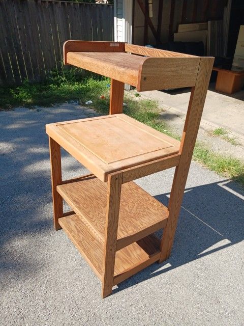 Beautiful Butcher Block Table About 5/6Ft