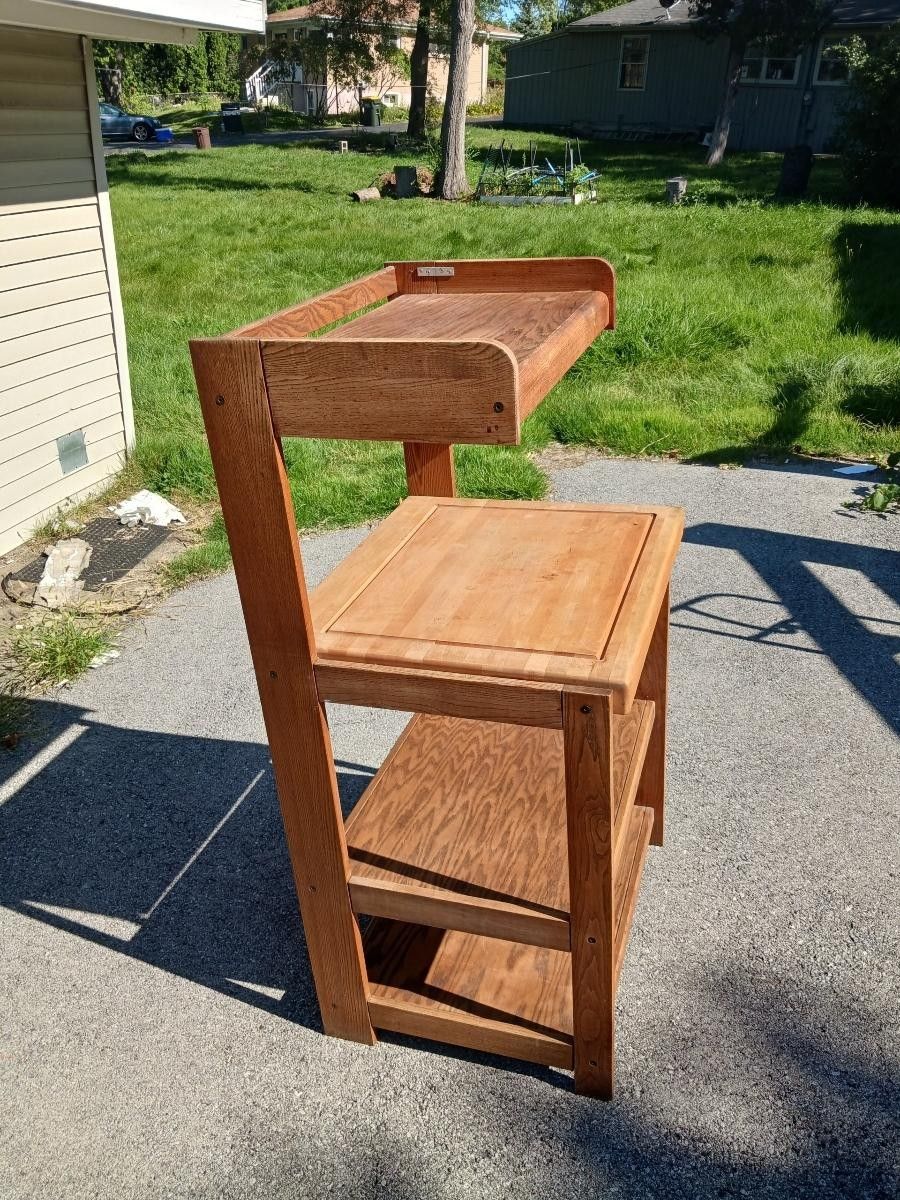 Beautiful Butcher Block Table About 5/6Ft - photo 2