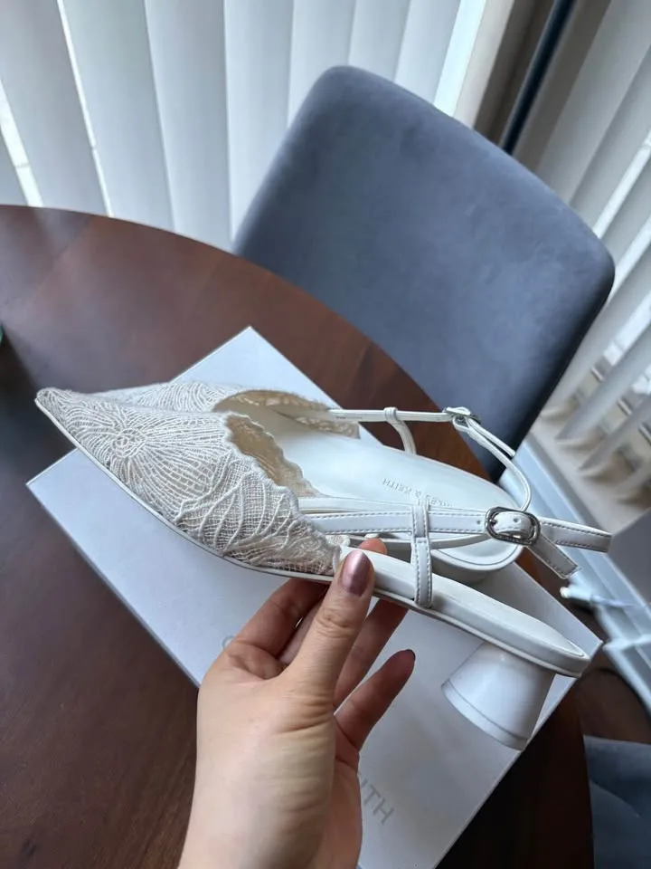 Slingback Floral Lace Heels image indicator(4)