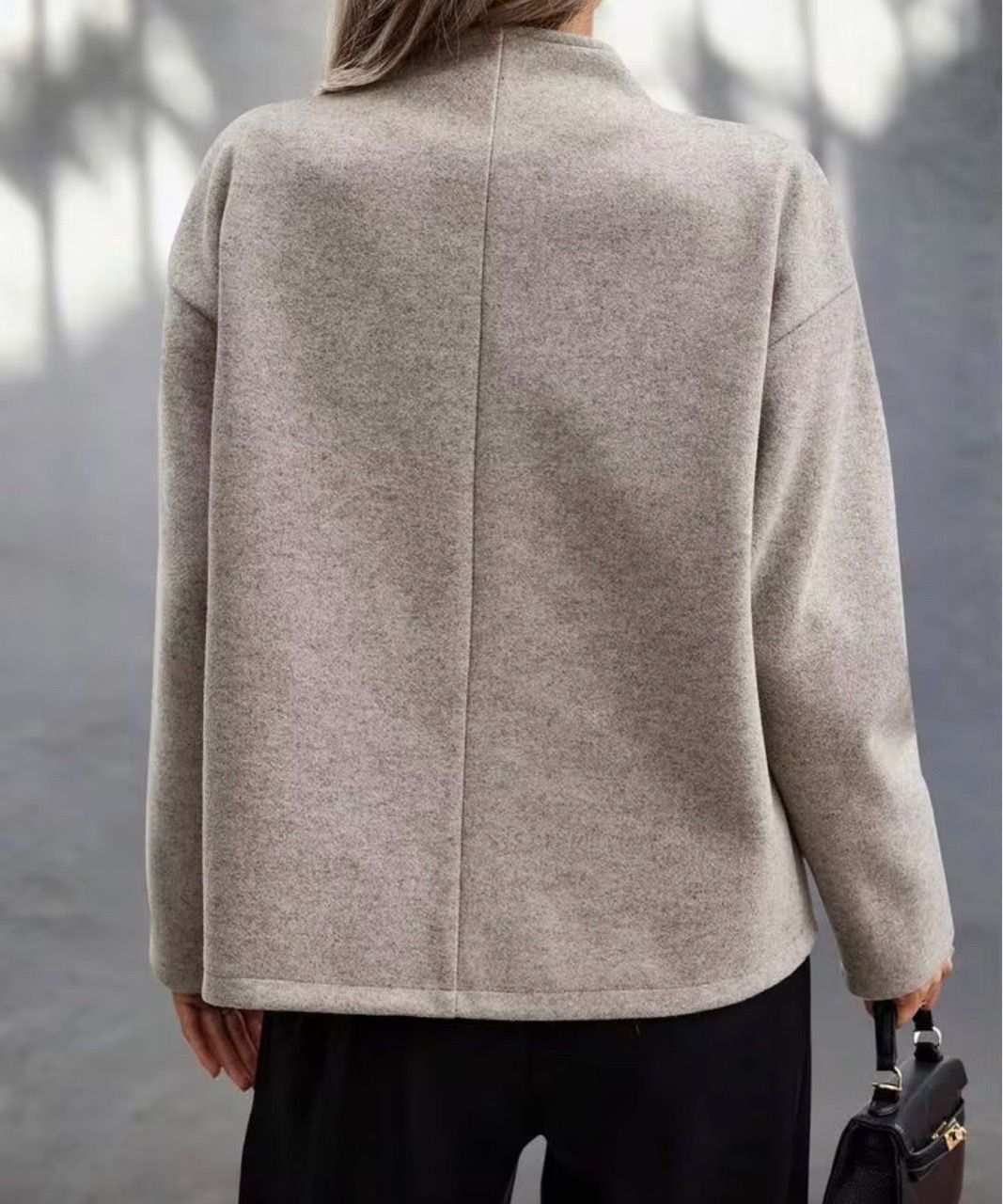 Apricot Double-Breasted Acrylic-Blend Jacket - photo 4