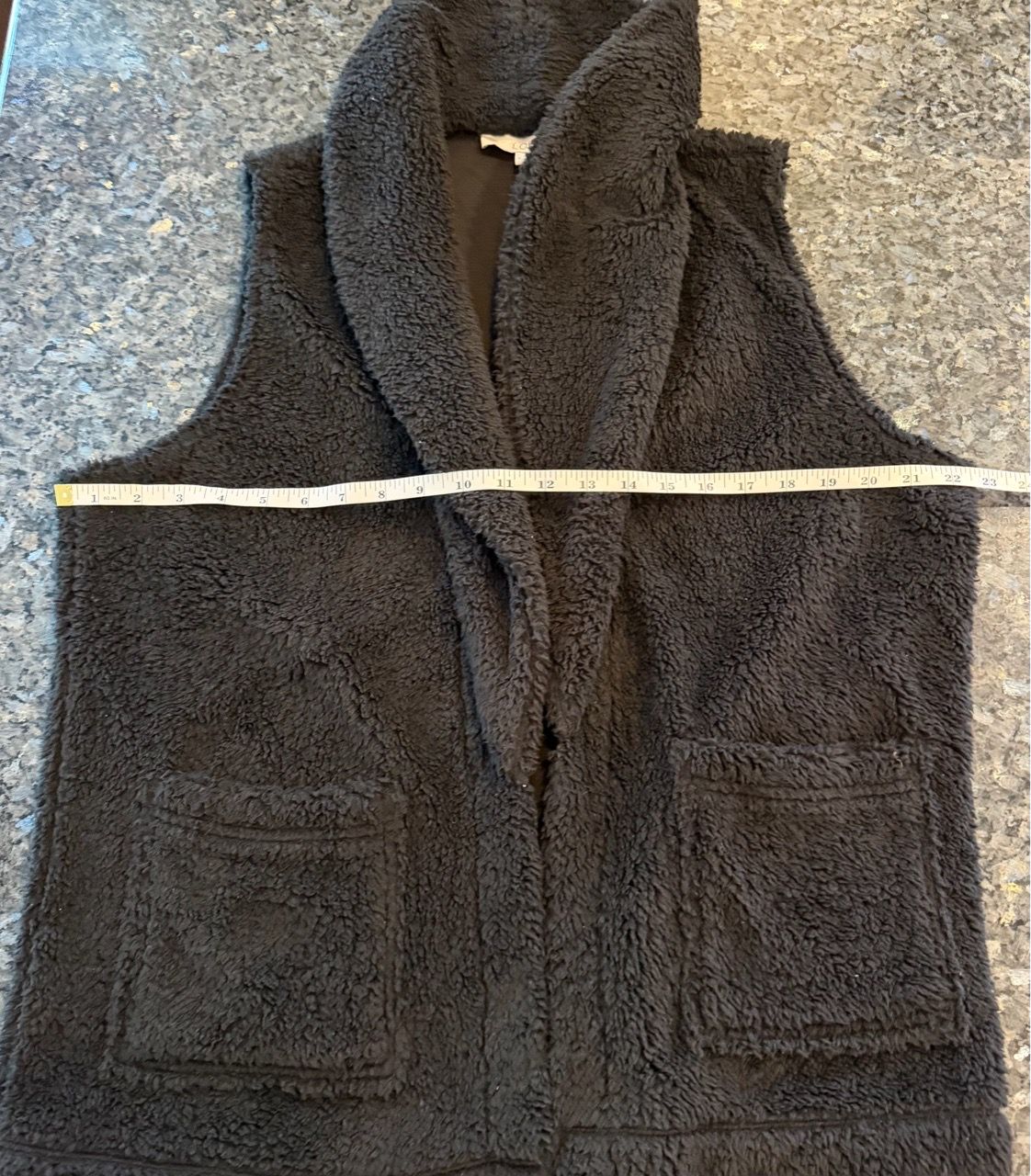 Women’s Medium LOFT Jet Black Sherpa Vest - photo 5