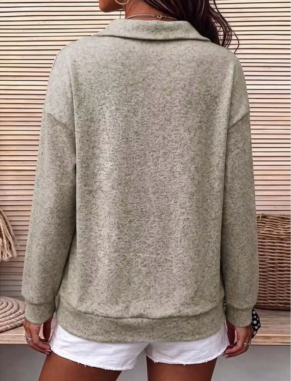 Women’s Medium (6/8) Half-Zip Pullover Sweatshirt - photo 2