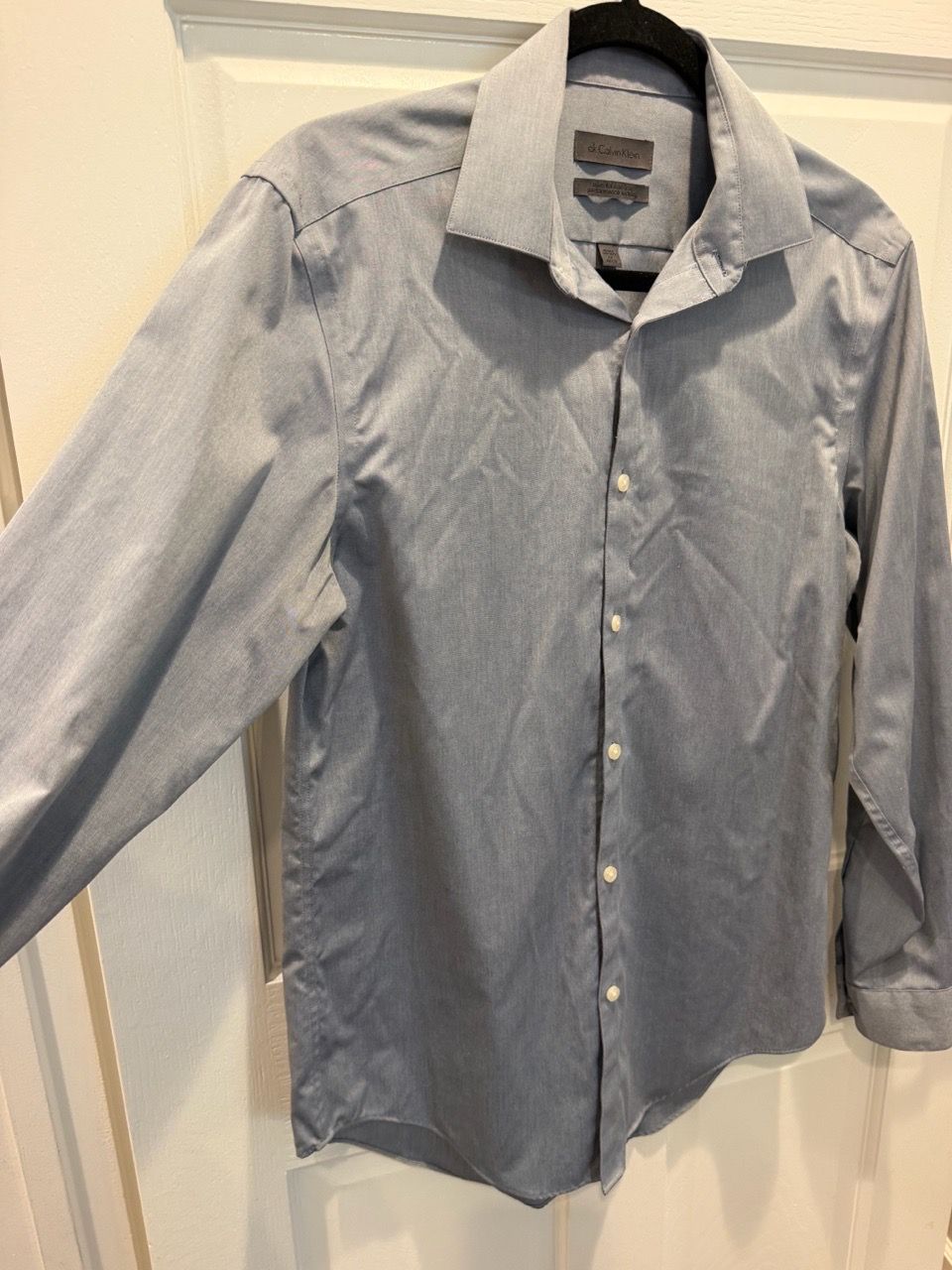 Men’s 32/33 Calvin Klein Dress Shirt Light Blue - photo 3