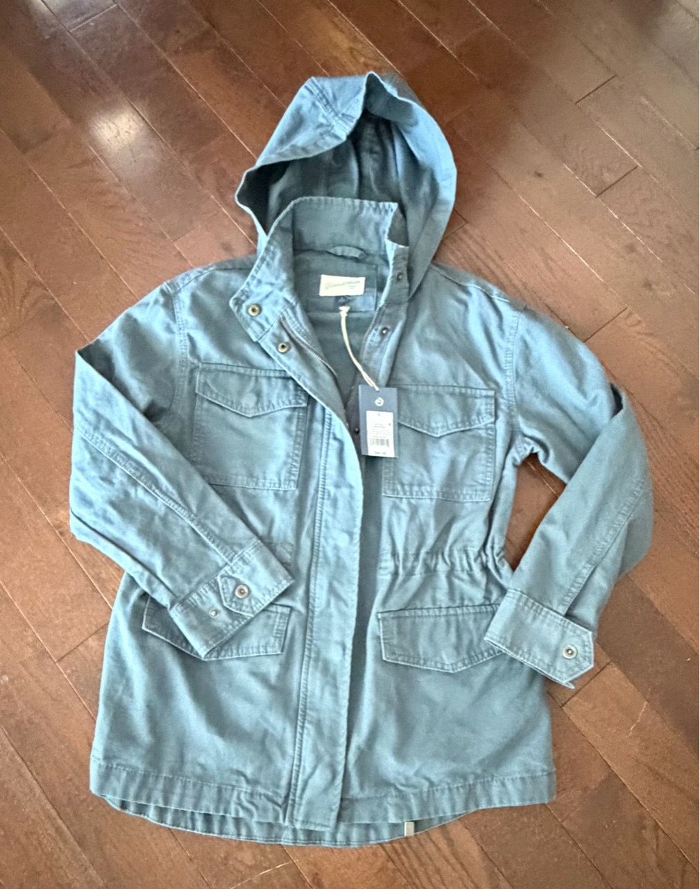 Women’s Universal Thread Slate Blue Size XS Hooded Utility Jacke