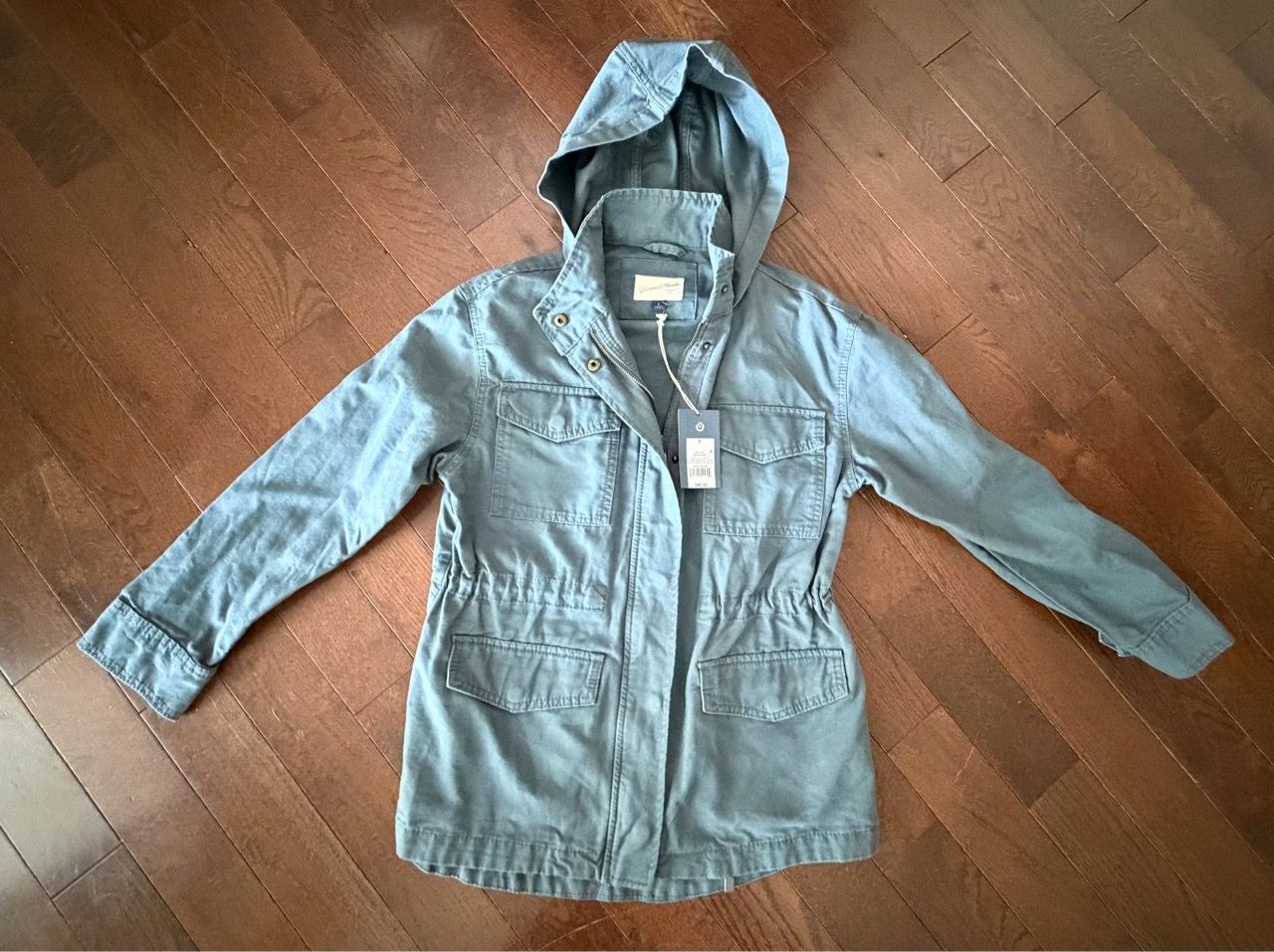 Women’s Universal Thread Slate Blue Size XS Hooded Utility Jacke - photo 5