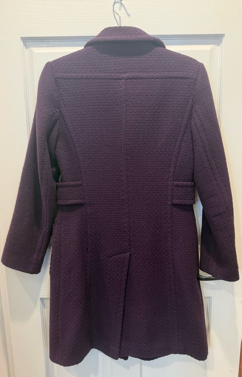 Moda International Purple Wool Pea Coat - photo 5