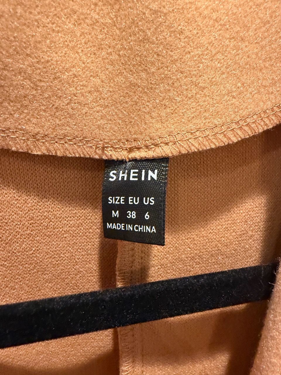 Women’s Size 6 Camel Double-Breasted Wool-Blend Pea Coat - photo 3