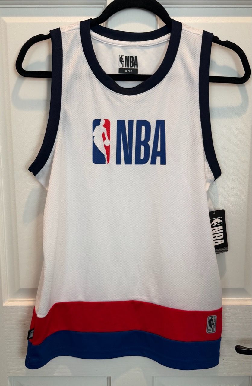 NBA Logo Basketball Jersey Size 18-20