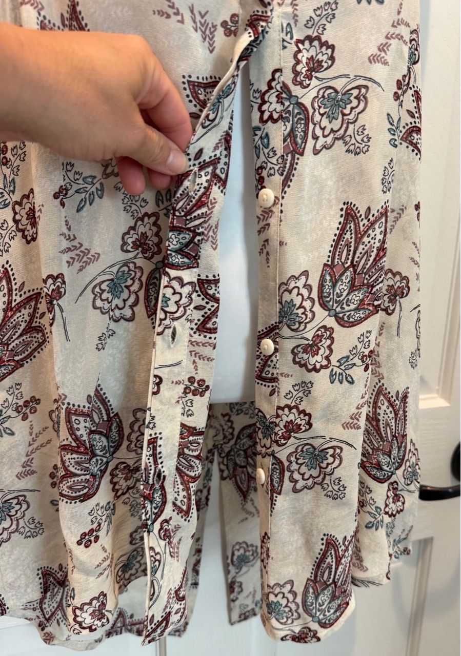 Sleeveless Paisley Floral Print Blouse - photo 3