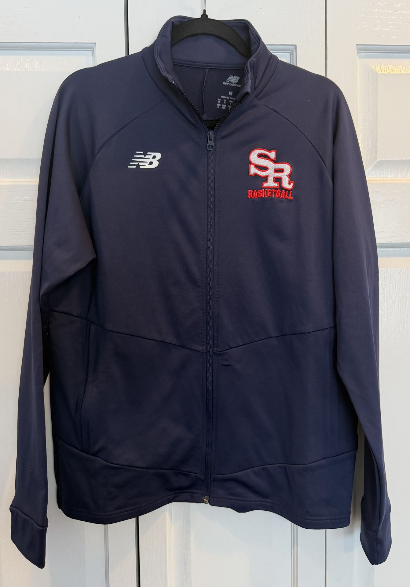 New! Men’s Medium St. Rita Baseball Zip-up $25