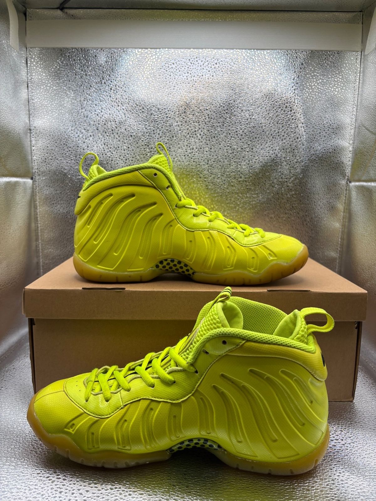 Nike Little Posite Pro One GS "Volt" - photo 5