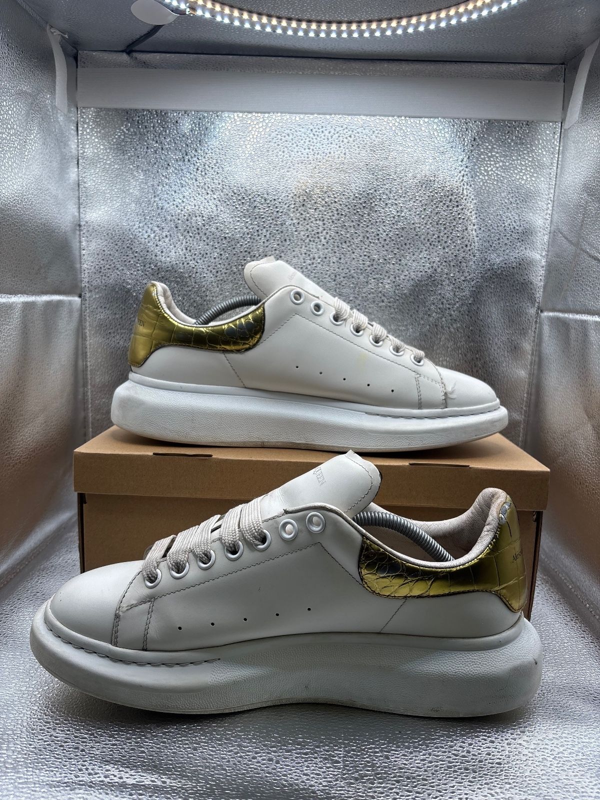 Alexander McQueen Oversized Sneaker white gold - photo 5