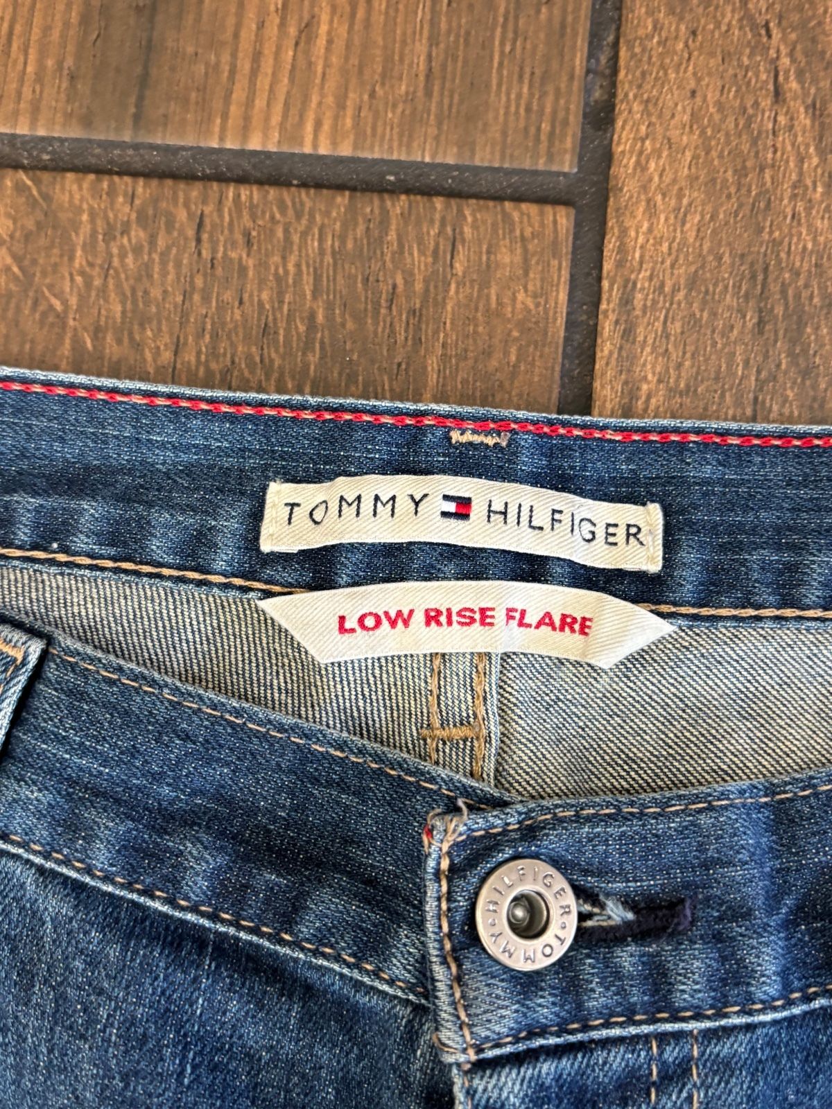 Y2K Tommy Hilfiger women's low-rise flare denim jeans - photo 2
