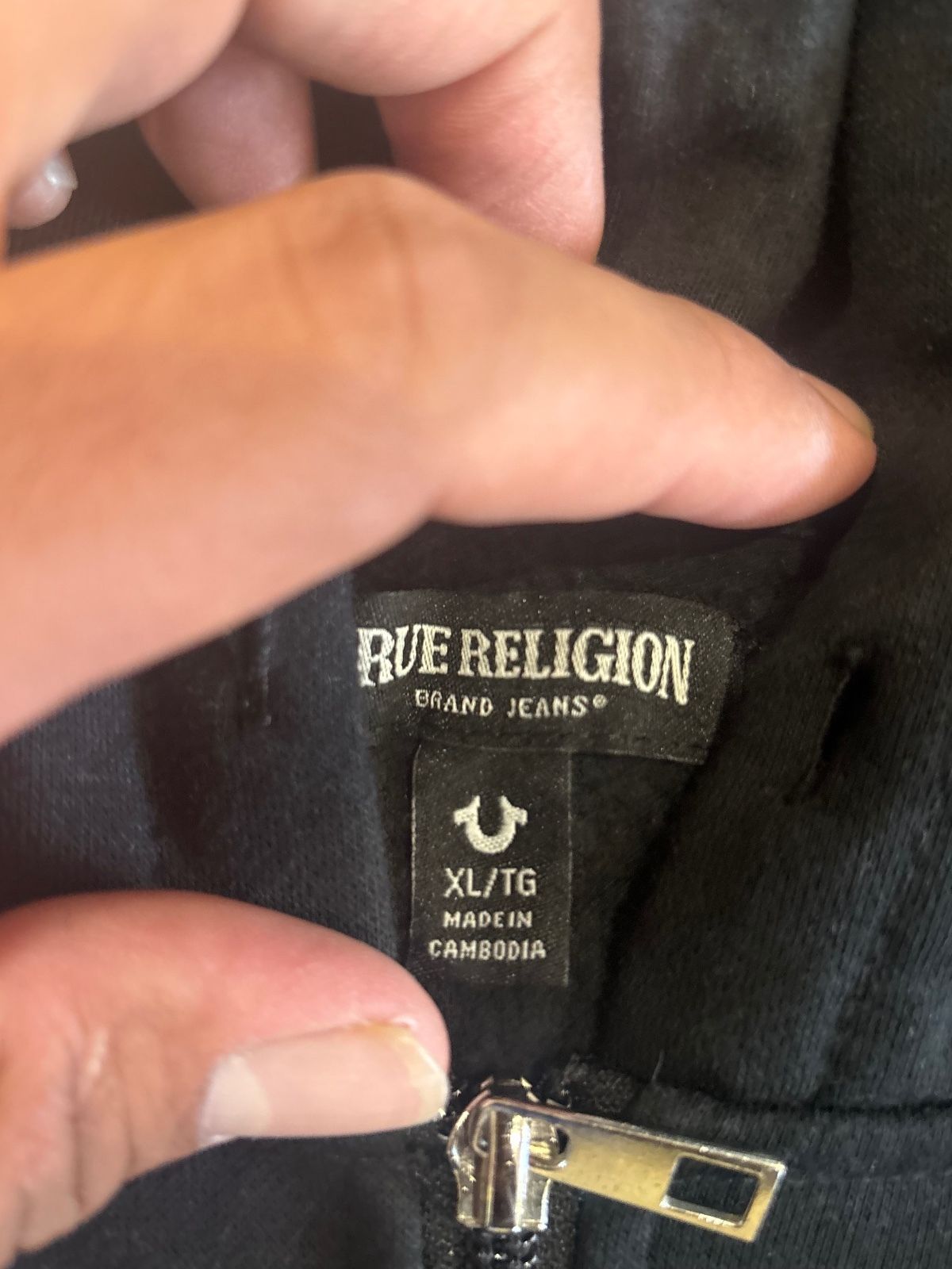 black True Religion full-zip hoodie - photo 2