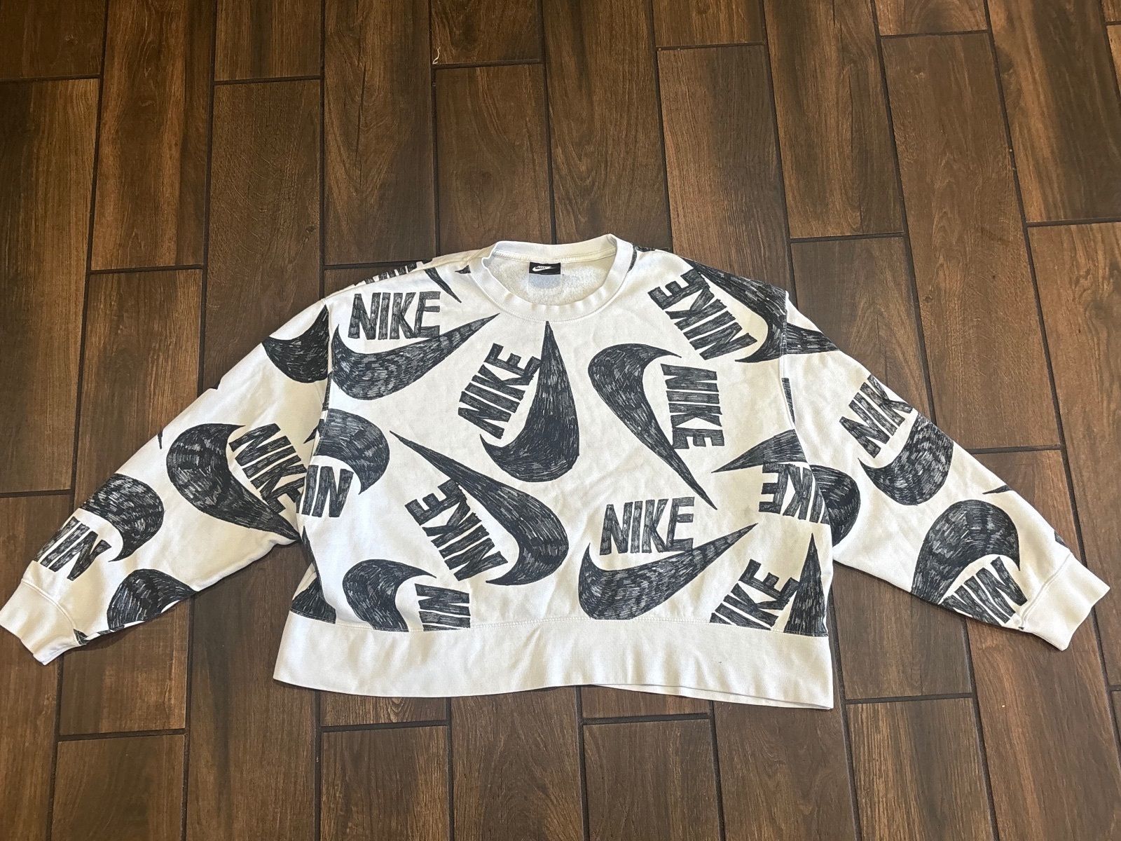 Nike Sportswear Icon Clash Allover Swoosh Print Sweatshirt