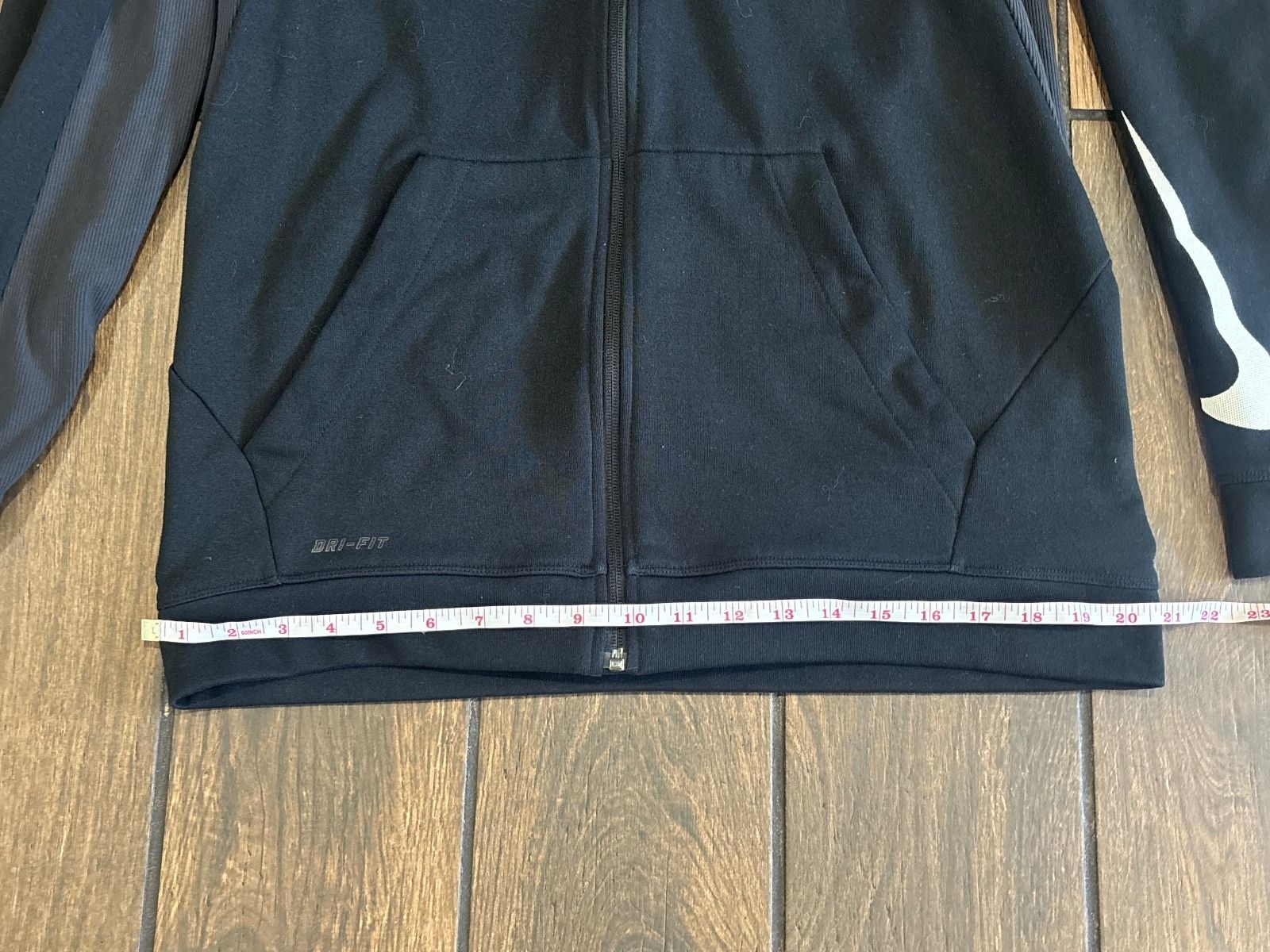 black Nike Dri-FIT full-zip training hoodie - photo 2