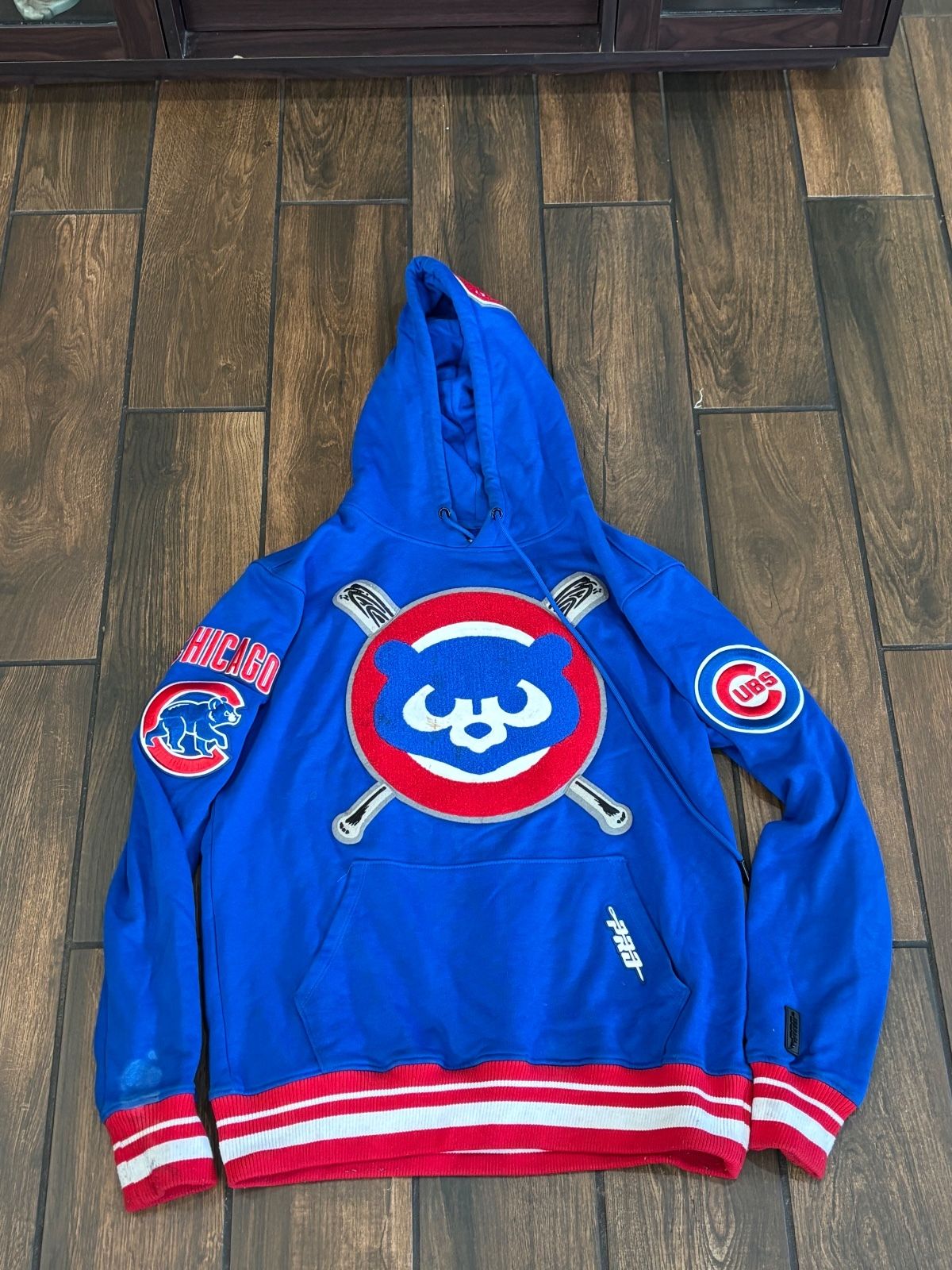 Chicago Cubs Pro Standard Royal Mash Up Logo Pullover Hoodie
