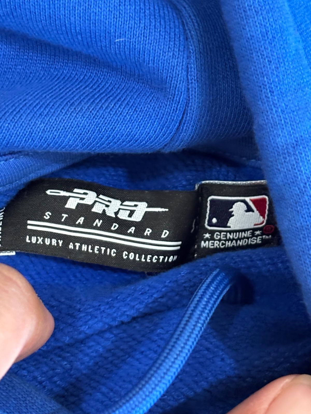 Chicago Cubs Pro Standard Royal Mash Up Logo Pullover Hoodie - photo 3