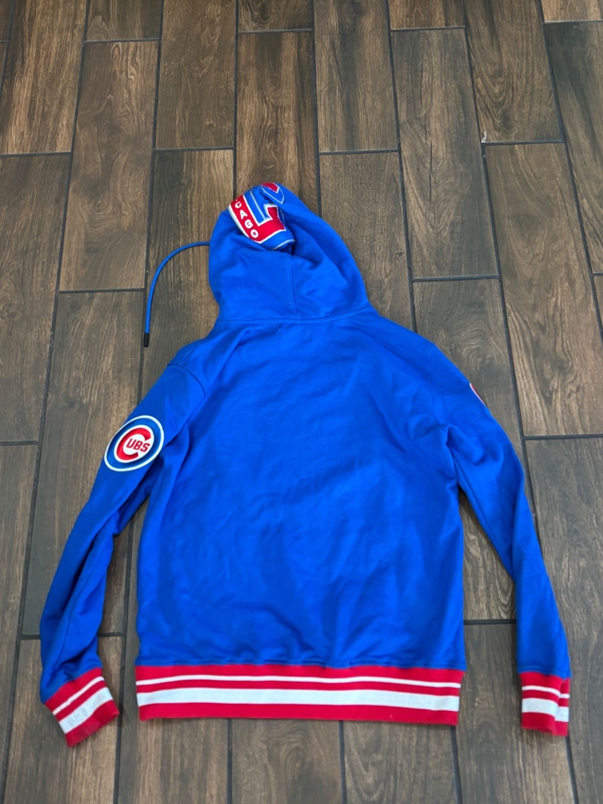 Chicago Cubs Pro Standard Royal Mash Up Logo Pullover Hoodie - photo 4