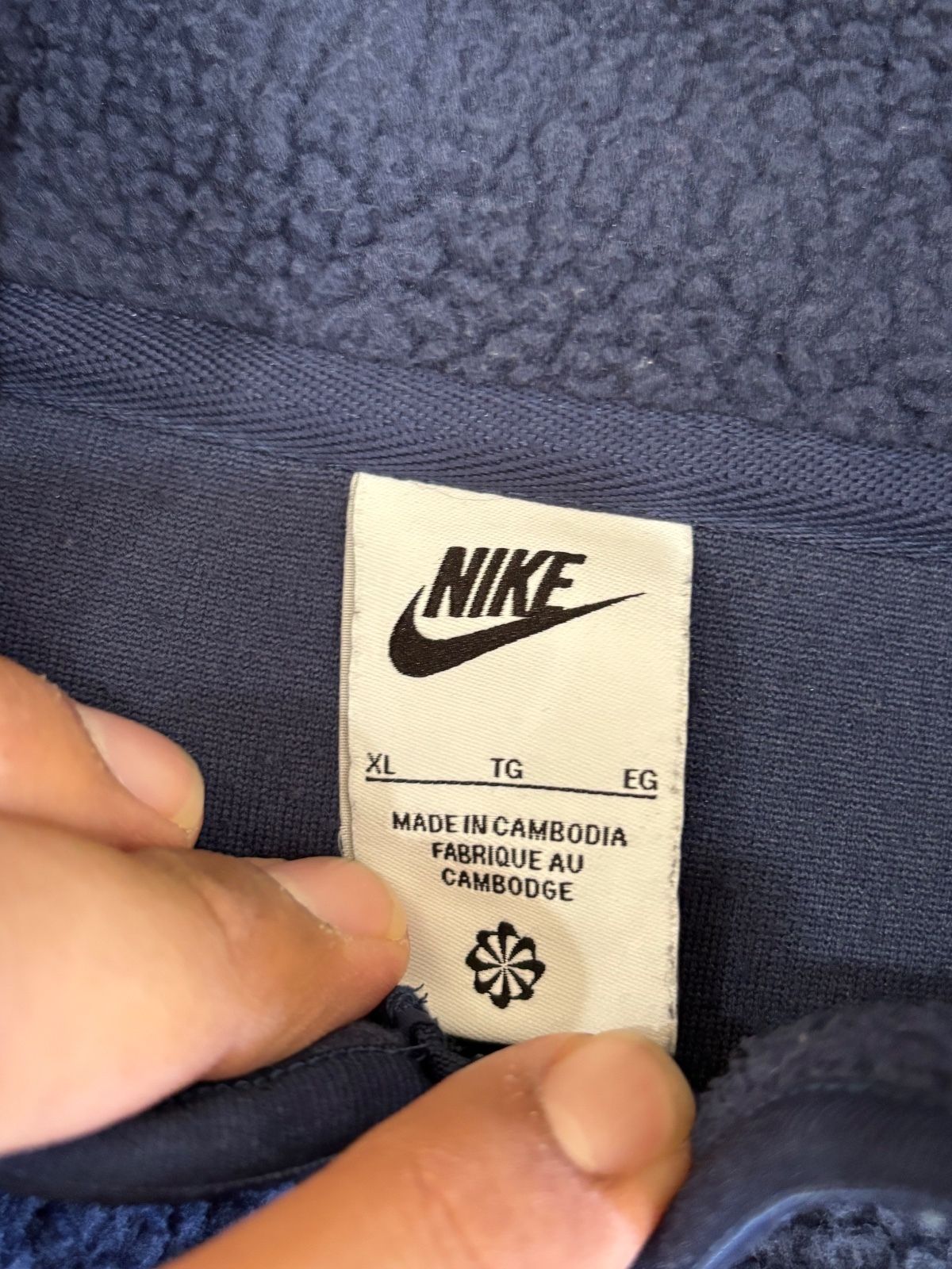 Nike dark blue sherpa fleece full-zip jacket - photo 2