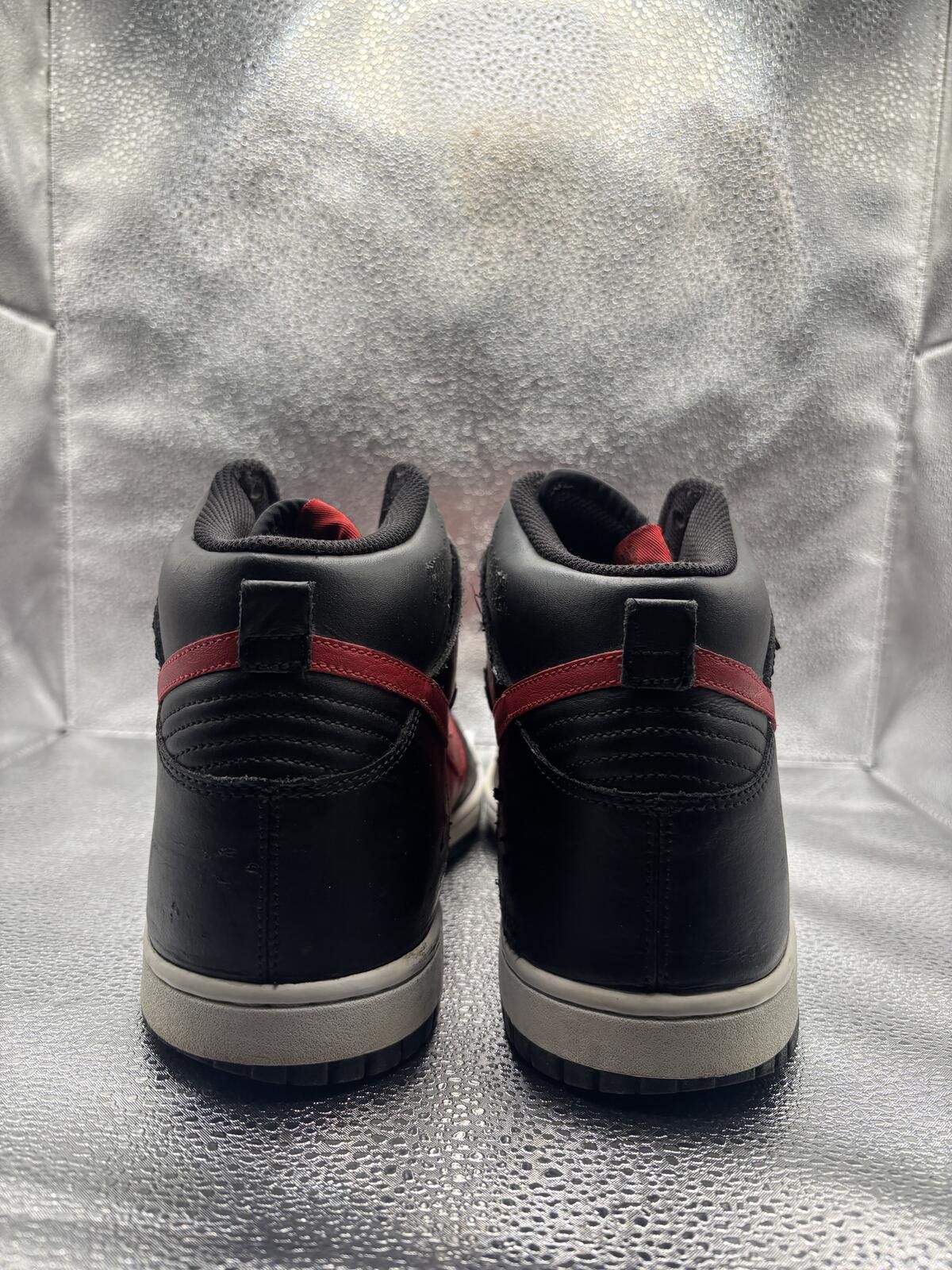 Nike dunk high black red vintage - photo 4