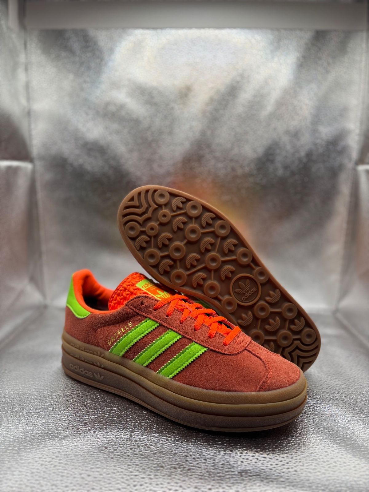 Adidas Gazelle Bold "Solar Orange Solar Green"