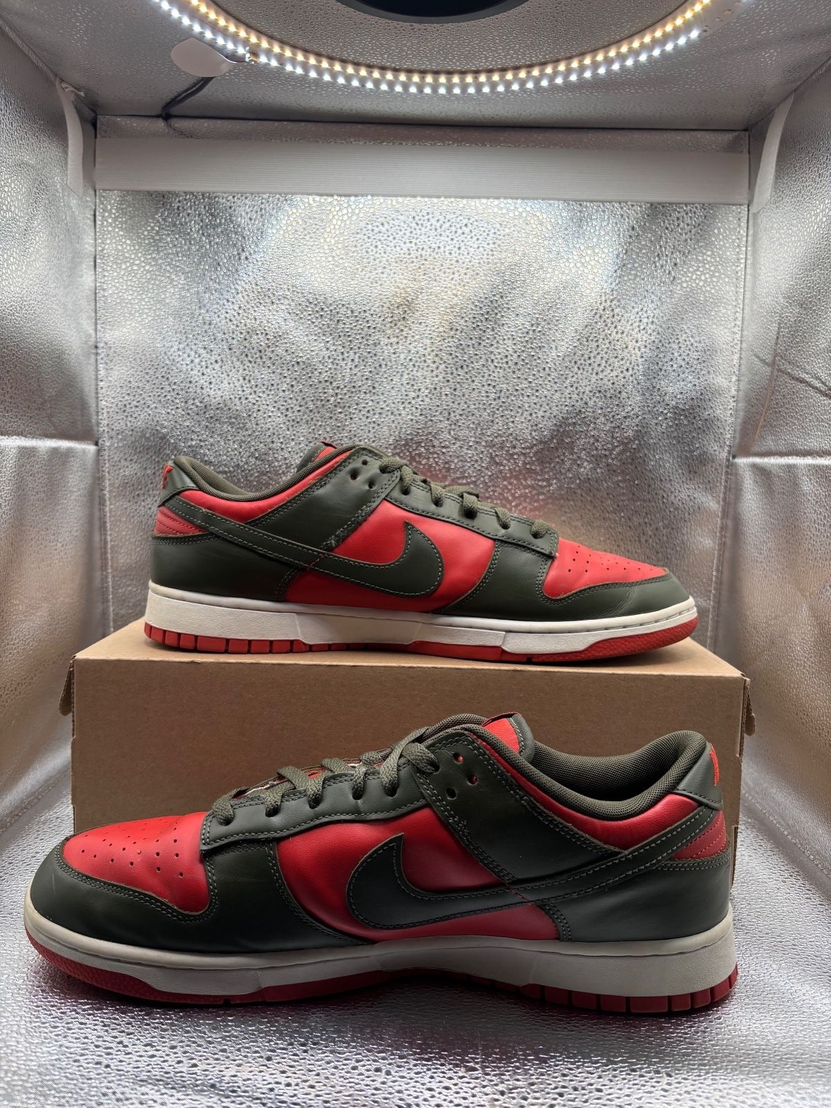 Nike Dunk Low Retro Mystic Red Cargo Khaki - photo 5