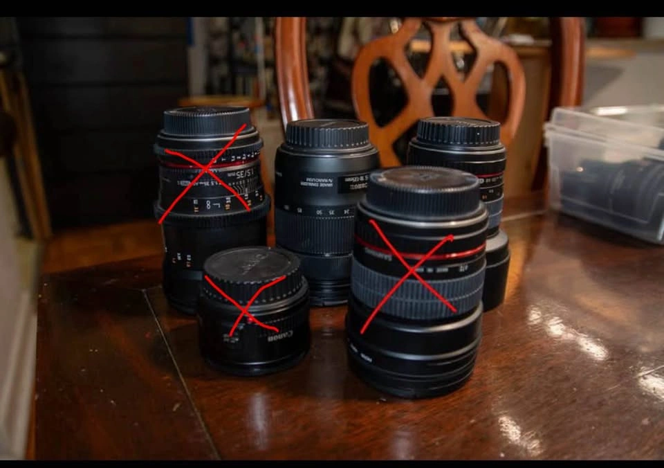 2 Canon EF lenses remaining