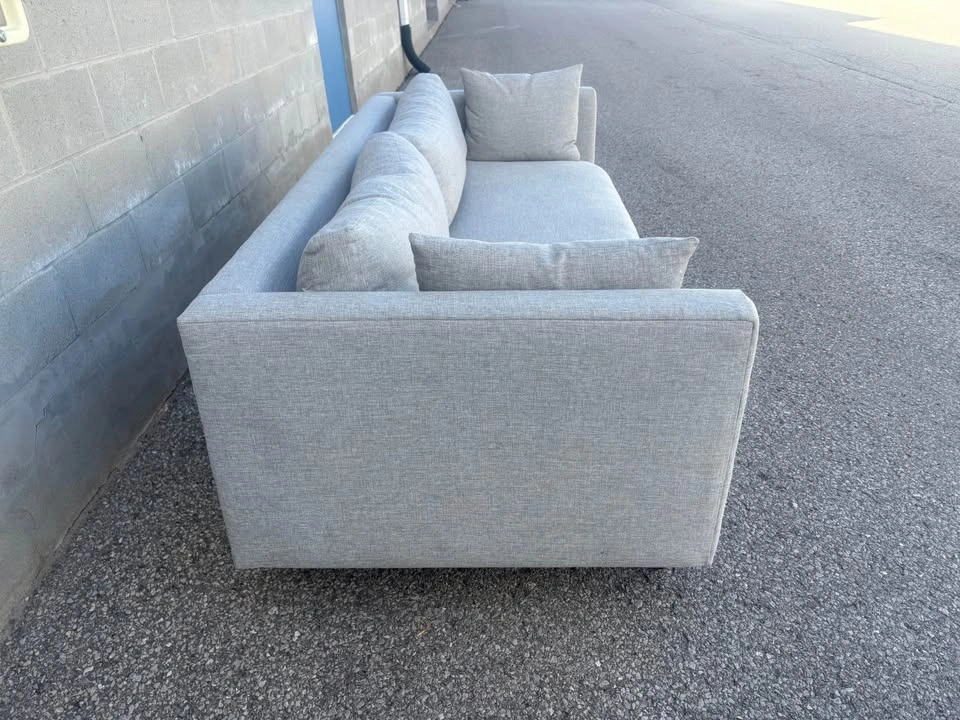 Large Grey Love Seat Sofa- Free Delivery - photo 4