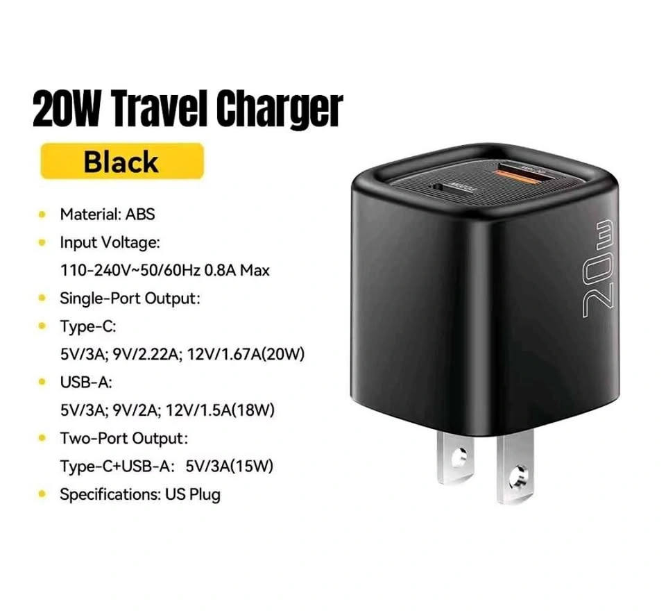 ESSAGER PD20W Type C & USB A Wall Charger