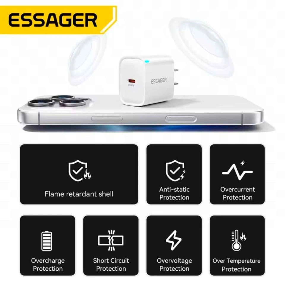ESSAGER PD30W Type-C Wall Charger - photo 2