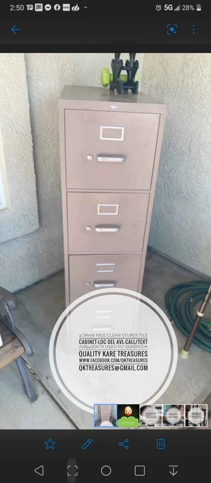 4 Drawer Sturdy File Cabinet - Oakbrook