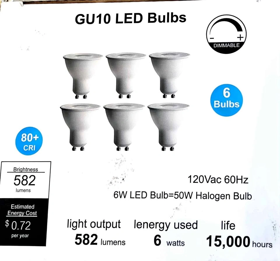 💡 GU10 LED Bulbs – Pack of 6 – Only $10 (Cash)