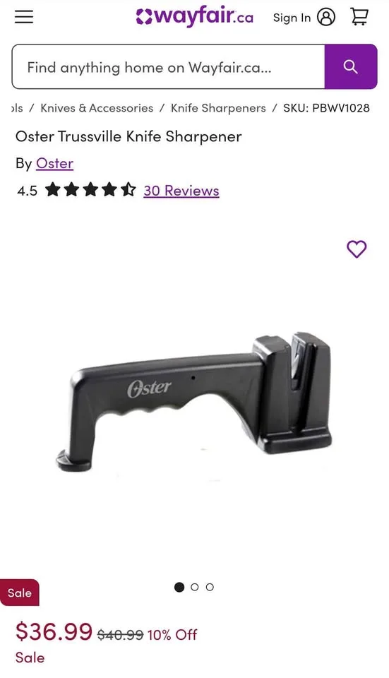 🔪 Brand New Oster Knife Sharpener – Never Used image indicator(2)