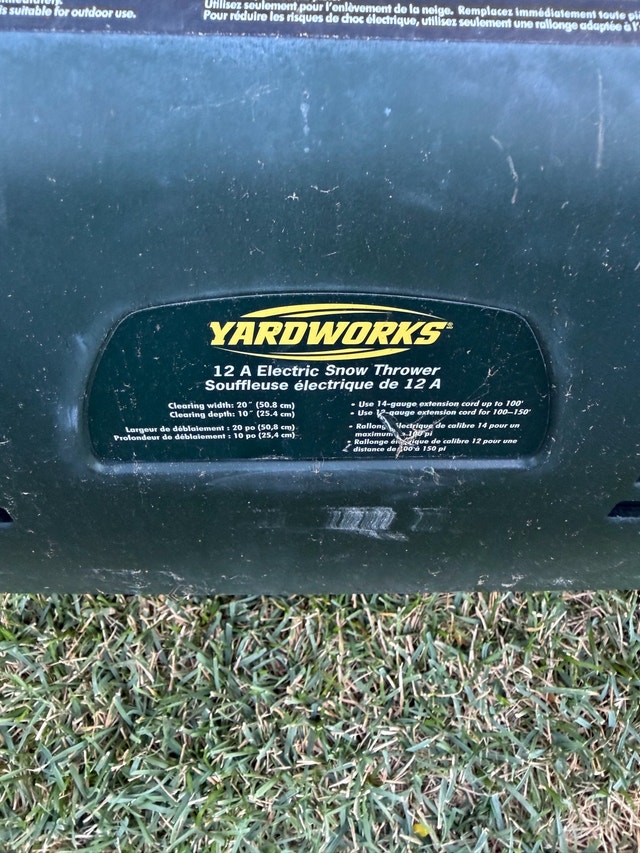 snow thrower
