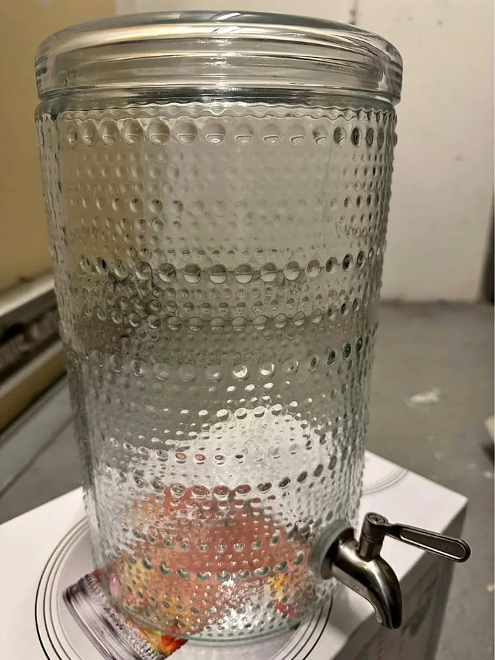 Halo embossed glass beverage dispenser (2 gal) thumbnail