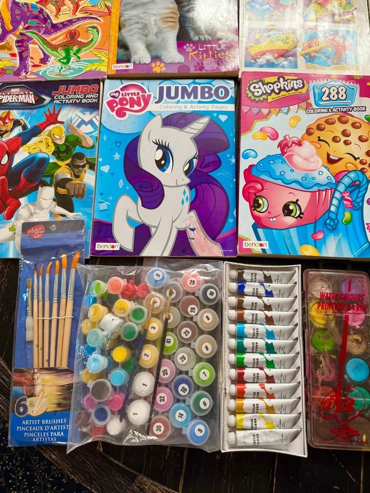 Coloring Books Crayons & Paint LOT - photo 4