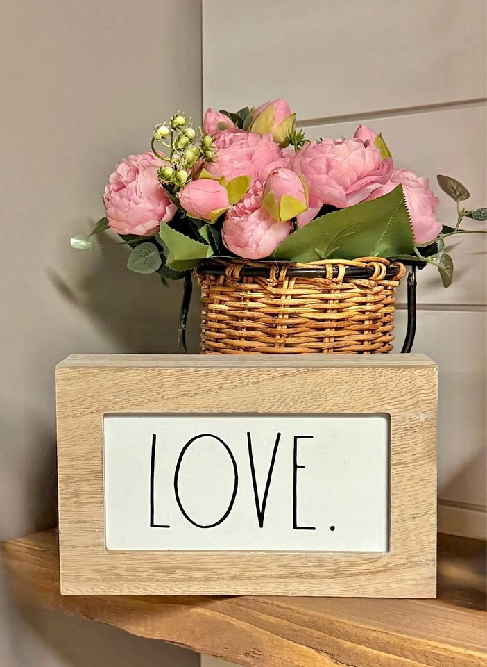 Rae Dunn LOVE wood sign