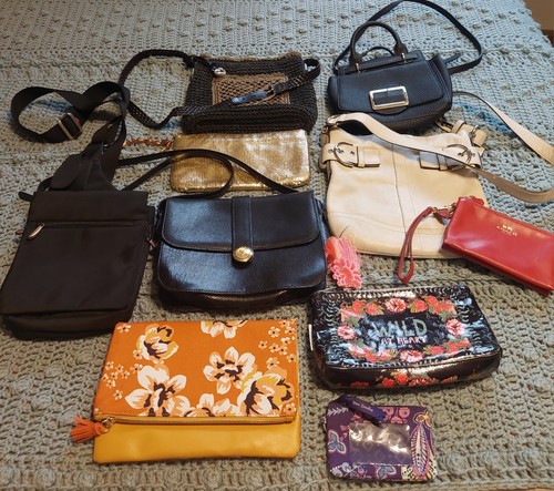 8 Designer and Namebrand Purses, Two Wallets, Vintage