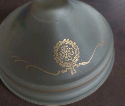 Vintage Pair Satin Glass Candle Holders - photo 3