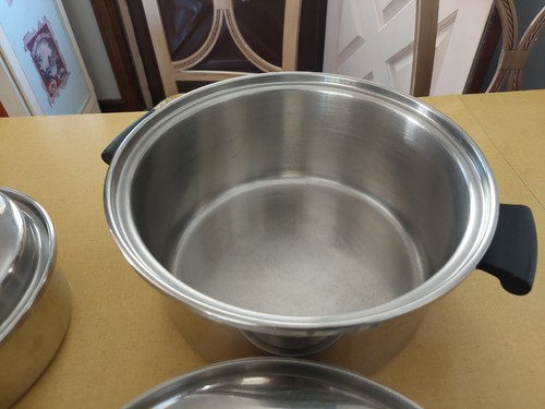 7 piece set of vintage Amway Queen Stainless Steel Cookware - photo 3