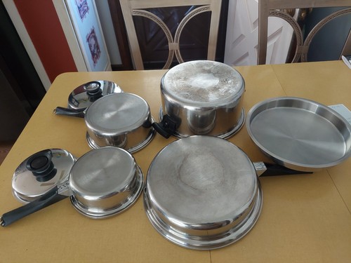7 piece set of vintage Amway Queen Stainless Steel Cookware - photo 5