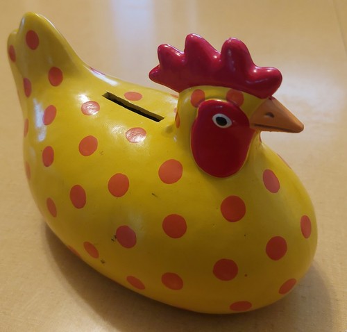 Near Mint Vintage Fitz&Floyd FF Japan Polka Dot Chicken Bank - photo 2