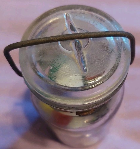 Vintage Marbles In Old glass Jar - photo 5