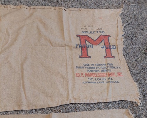 4 Feed Sack Squares, Vintage - photo 3